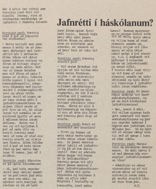 Forvitin rauð  1.12. 1980